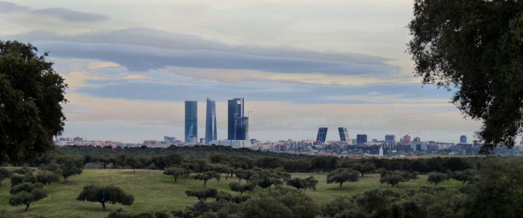 Vistas del Monte del Pardo, cercano a Valdemarín